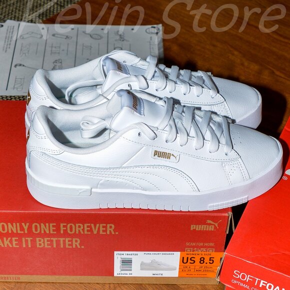2 pairs white Puma women sneakers . Price is for 2 . - Picture 3 of 12
